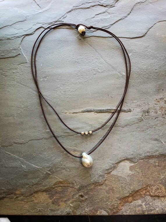 NC1-065 15-17mm Big WhiteGrayBronzeBlack Flame Ball Baroque pearl pendant,Baroque Pearl necklace AA