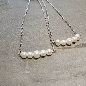 Pearl Anklet for women, silver chain ankle bracelet