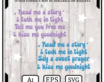 Read Me A Story… 2 versions……Ai EPS SVG…..Digital Download