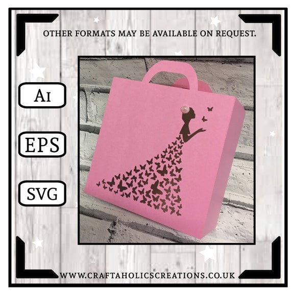 Butterfly Dress Gift Bag....digital Download. Ai EPS SVG Etsy