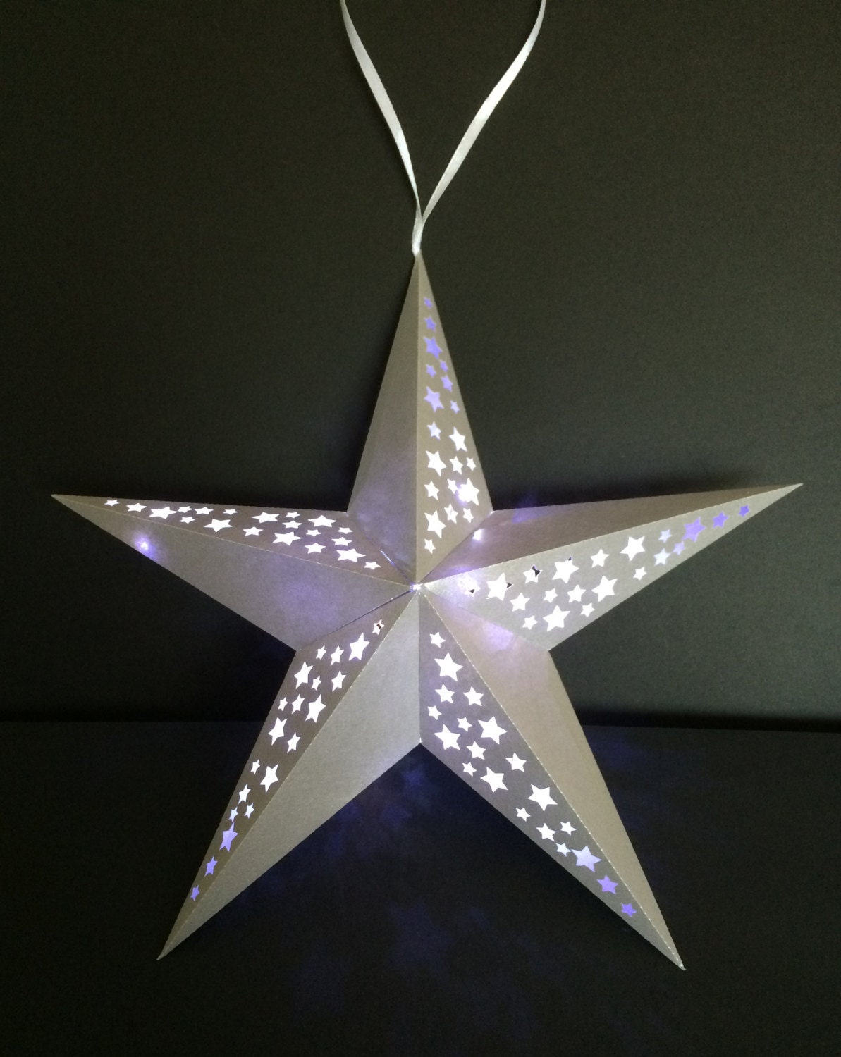 Download Large 3d Hanging Star With Stars Svg Fcm Mtc Commercial Use