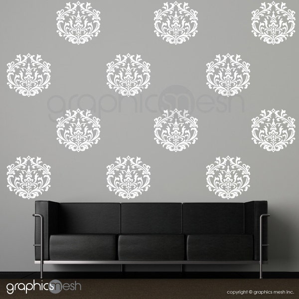 Damask Wall Art Etsy