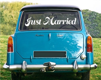 JUST MARRIED Decal  - Wedding wall / car / surface graphics by GraphicsMeshs