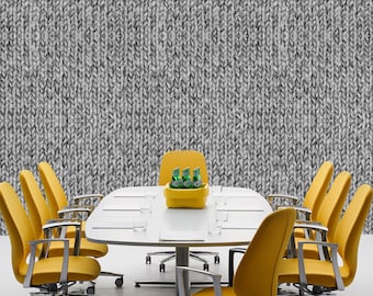 GREY KNIT SWEATER - Self adhesive removable wallpaper by GraphicsMesh