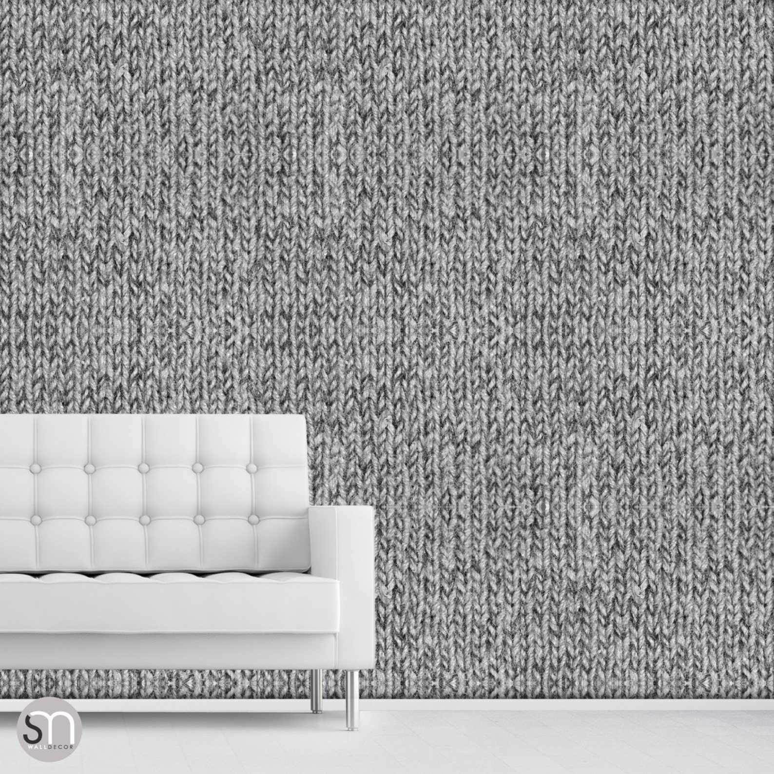 GREY KNIT SWEATER Self Adhesive Removable Wallpaper by - Etsy
