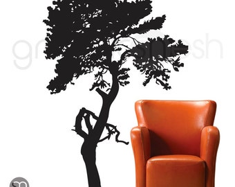 Wall decals CLASSIC TREE Surface vinyl graphics - Removable wall art - Modern interior decor by GraphicsMesh