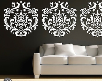 Wall decal CLASSIC DAMASK - Interior decor surface graphics by GraphicsMesh