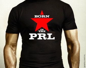 T-SHIRT BORN in the PRL -  Polska Rzeczpospolita Ludowa - Funny Humor Tee Tshirt