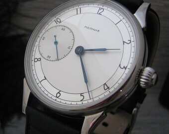 Reloj soviético vintage. Calibre 3602, 18 joyas. Caja de acero, diámetro 43 mm. Reloj soviético para hombre, regalo retro.