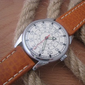 Guarda Vostok - Aviator. orologio d'epoca calibro 2409 17 rubini. Cassa in acciaio, diametro 38,0 mm Orologio sovietico, orologio da uomo, regalo per lui