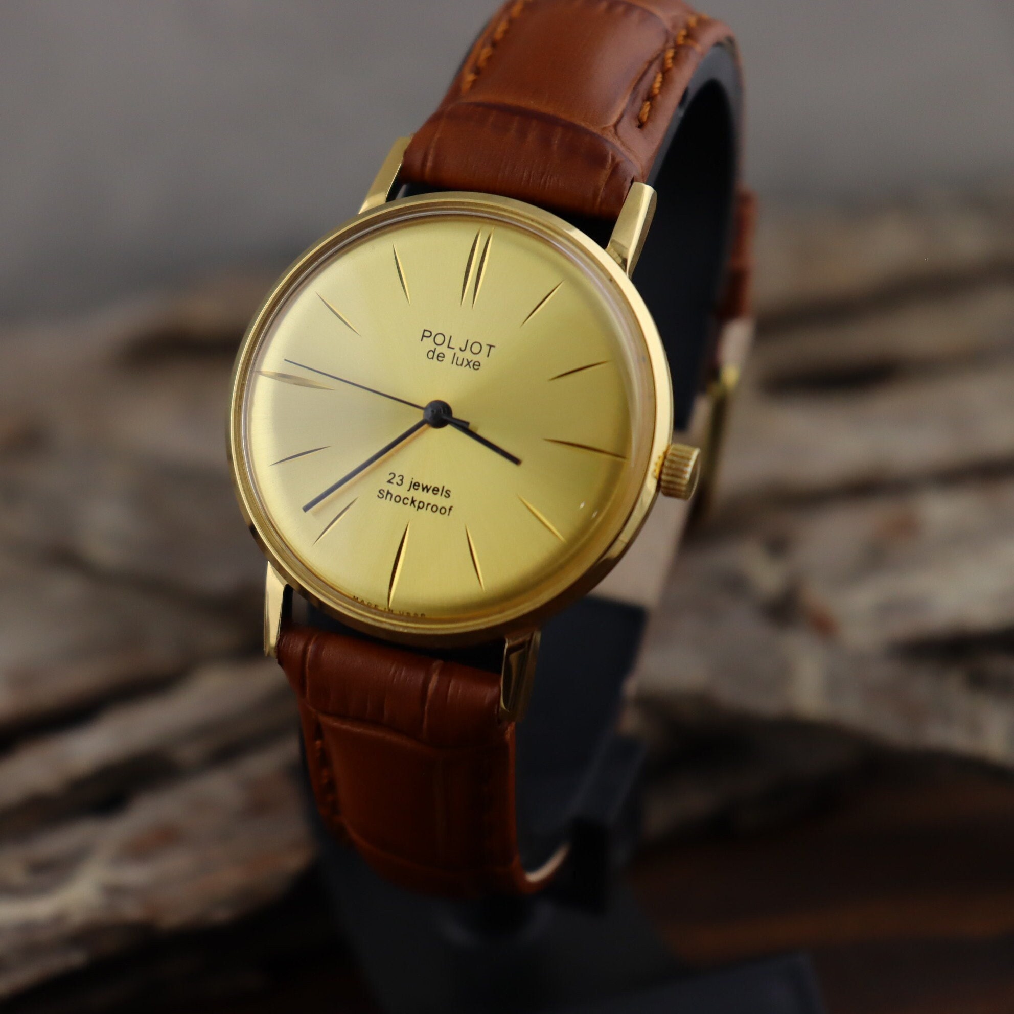 POLJOT 2209 De Luxe 23 Jewels Vintage Watch Poljot Rare Mechanical Unisex Watch Retro Soviet Wrist Watch for Men Christmas Gift for Him Etsy Canada