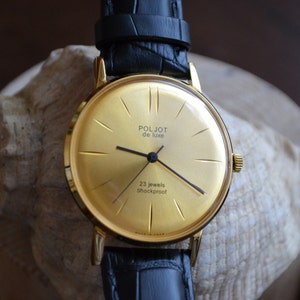 Poljot de Luxs Relógio ultra raro, relógios de pulso para homens, relógio vintage, relógio mecânico, relógio retrô masculino, relógio Luch Calibre 2209 URSS