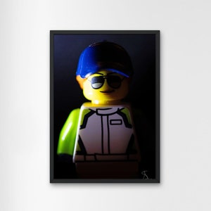 Art print Female racing driver