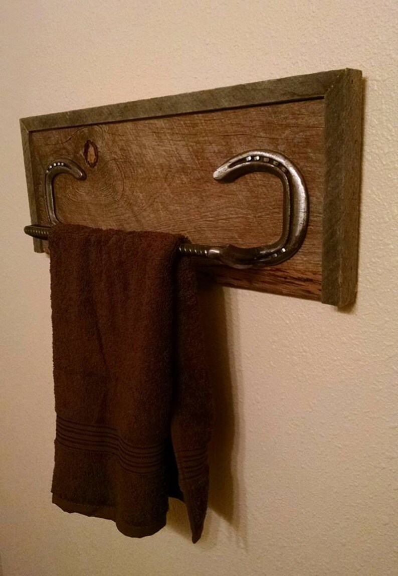 Horseshoe Towel Rack Etsy