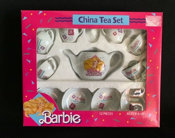 barbie china tea set 1989