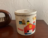Delightful, Vintage Storage Tin Americana Farm Décor