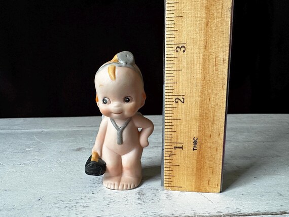 1950s Vintage LEFTON Bisque Porcelain Doctor KEWPIE Carrying His