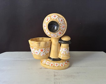 ヴィンテージ レルポ ジャパン 陶器 ブルーバード 三つ編みの青い鳥の