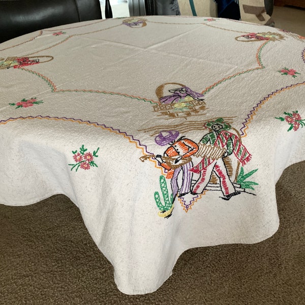 Mexican Tablecloth Etsy
