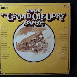 Album country vintage « Stars of the Grand Ole Opry 1926-1974 » Double album de disques dans une pochette gatefold