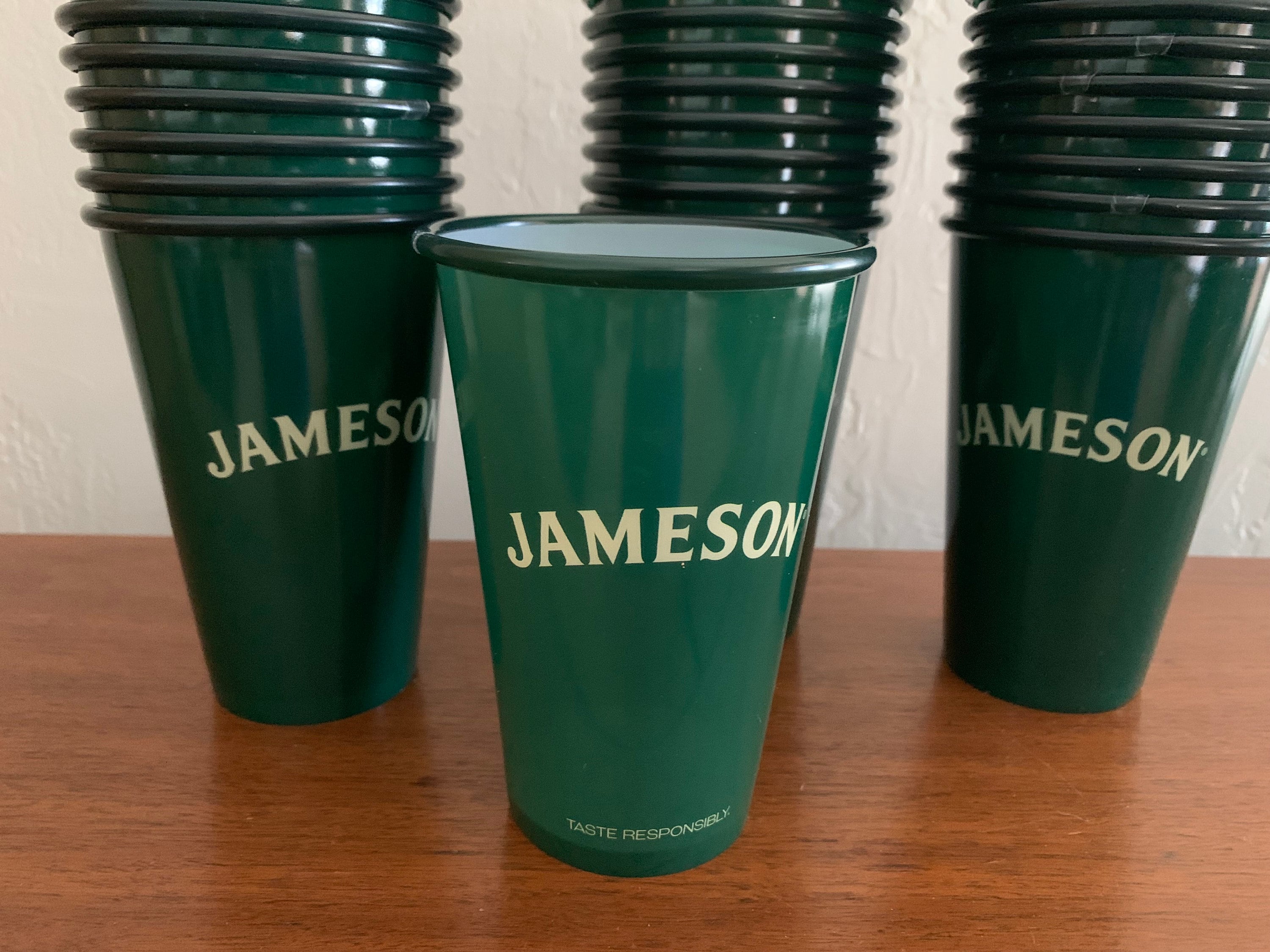 JAMESON IRISH WHISKEY Green Collector Cups Reusable Set of 12 