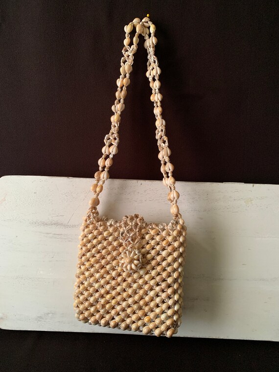 Vintage Filipino Cluster Seashell Shoulder Bag/Purse … Gem