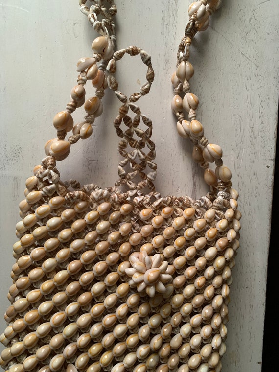 Vintage Filipino Cluster Seashell Shoulder Bag/Purse … Gem