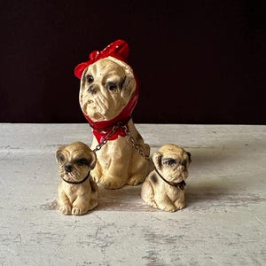 Chalkware Bulldog - Etsy