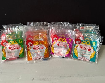 1998 NASCAR HOT WHEELS McDonald’s Happy Meal Toys New in Package with Stickers – Sold Separately