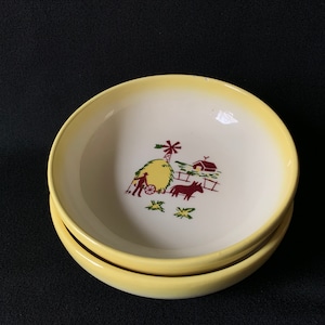 Cereal Bowls CALIFORNIA FARMHOUSE YELLOW By Brock 1950s - Sold Separately