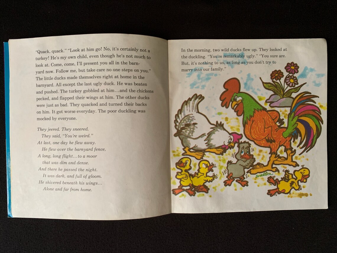 The UGLY DUCKLING Book And 45 Record Set From Peter Pan Etsy