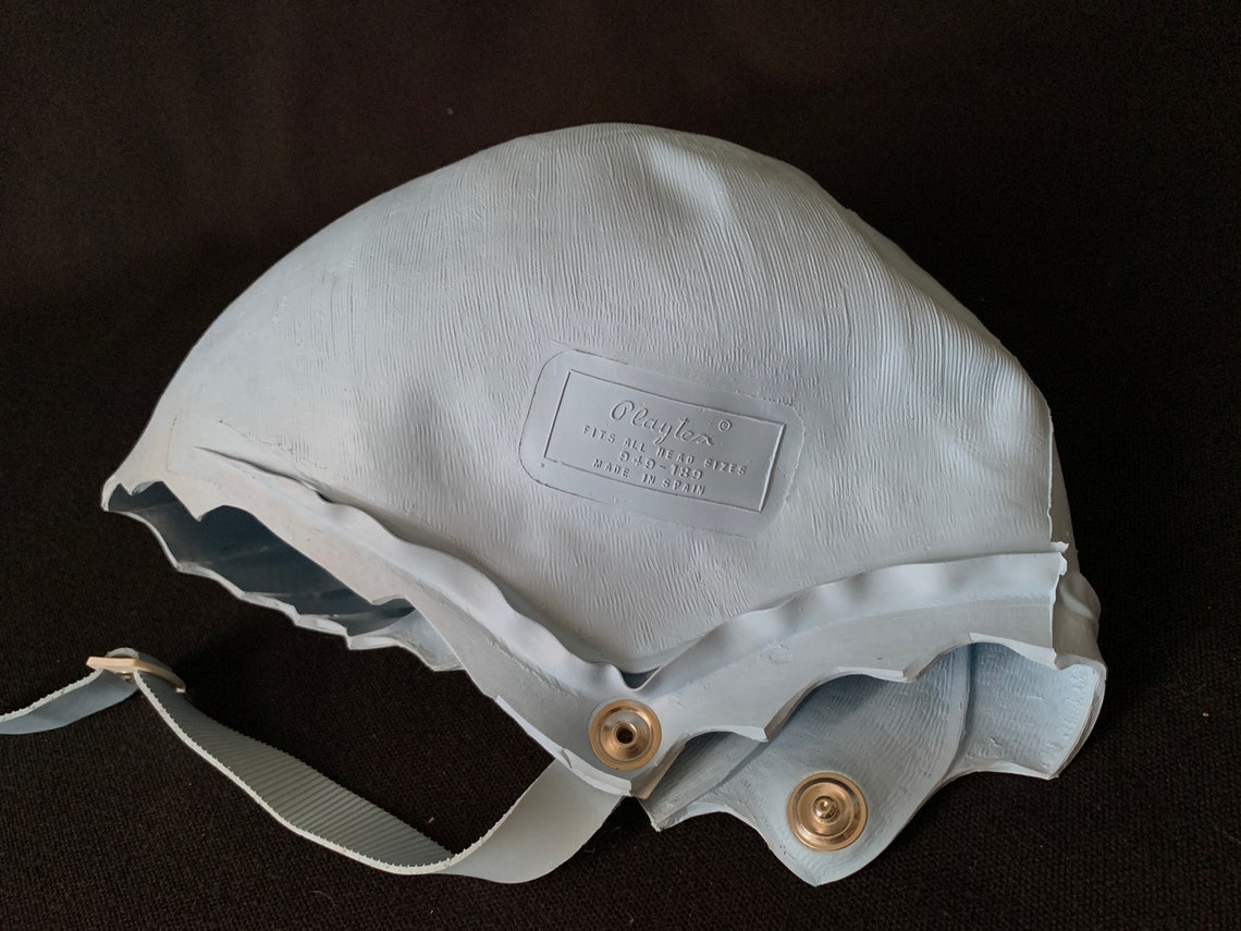 PLAYTEX Classic Vintage Rubber Swim Cap With Chin Strap Made Etsy