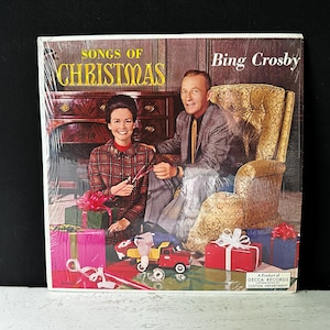 1960 Rare Holiday Promotional Album &quot;Songs Of Christmas&quot; By BING CROSBY