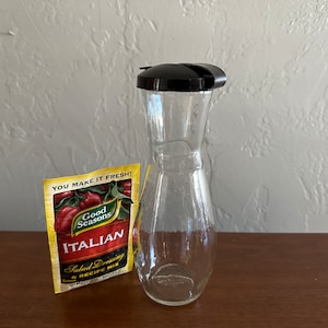 GOOD SEASONS Cruet with Black Plastic Lid