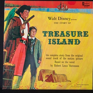Walt Disney&#39;s 1964 Vintage Child’s LP “TREASURE ISLAND”