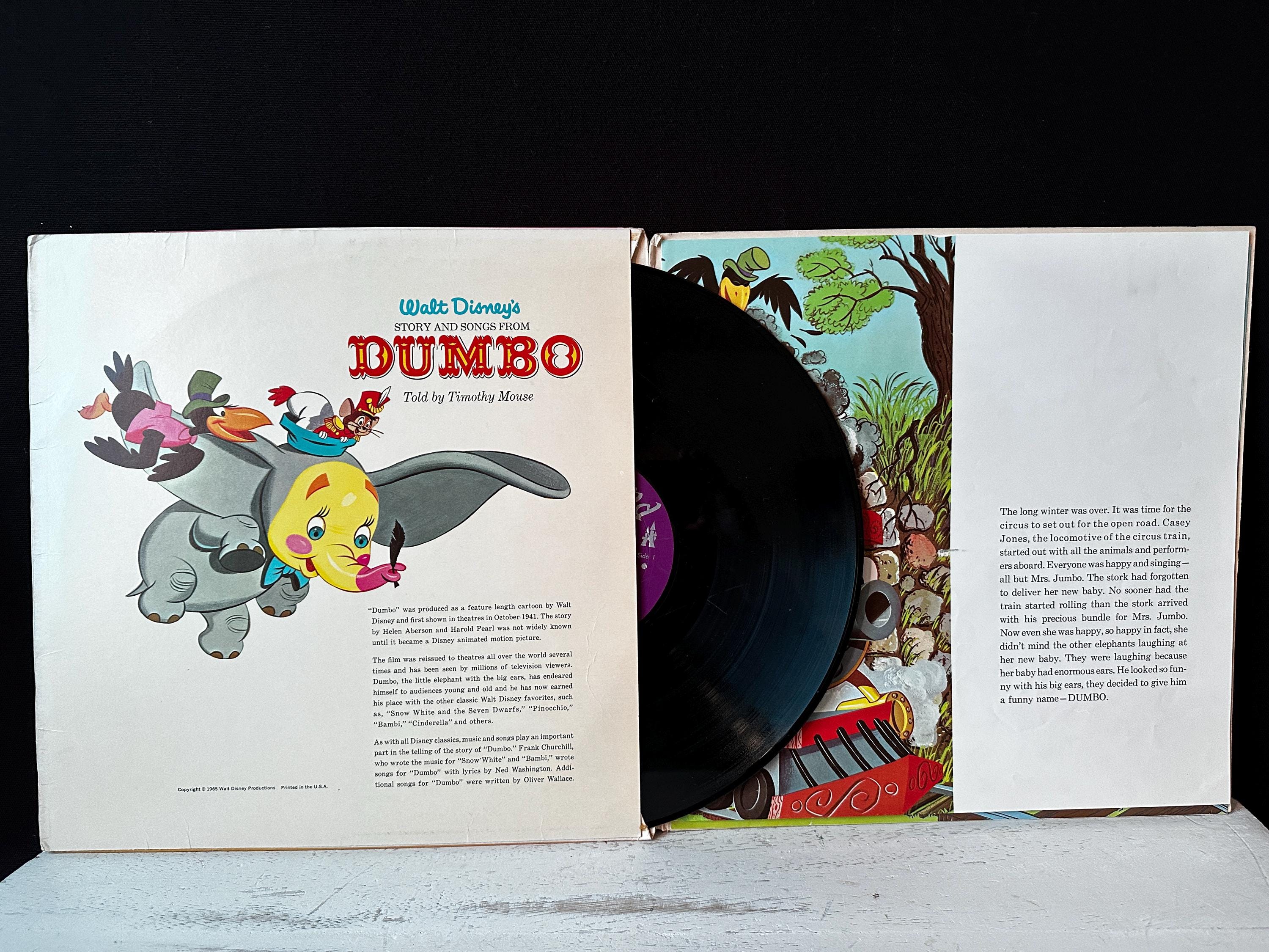 1969年製ヴィンテージ ディズニー映画『ダンボ』のビニールレコード