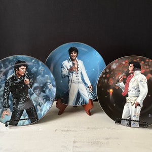 1990-1991 DELPHI Plates – ELVIS PRESLEY 1st, 2nd, and 3rd Issue – Set of 3