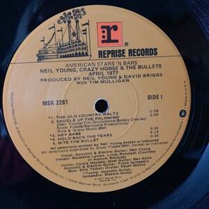 1977 NEIL YOUNG LP American Stars 'N Bars - Etsy