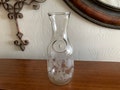 NORMAN KOSARIN Vintage Etched Glass - Wine or Water Carafe by Paul Masson Vineyards 1989