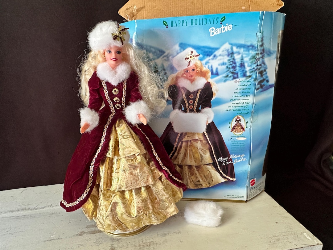 1996年ハッピーホリデースペシャルエディションバービー人形 - Etsy 日本
