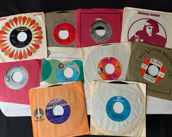 1960-70s Rock ‘N’ Roll 7” 45 RPM Records - sold separately