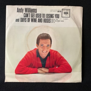 1963 ANDY WILLIAMS 45 U / min Schallplatte mit Bilderhülle