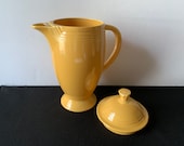 FIESTAWARE Vintage Yellow Coffee Pot With Lid