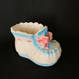 Baby Bootie Ceramic Nursery Planter Made In Japan