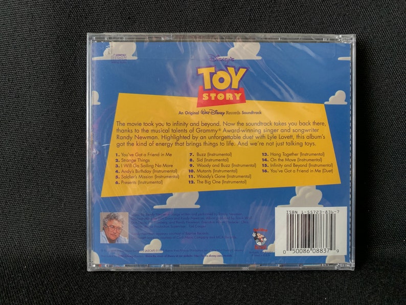 Sealed TOY STORY Original Soundtrack CD 1995 Etsy