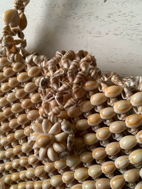 Vintage Filipino Cluster Seashell Shoulder Bag/Purse … Gem