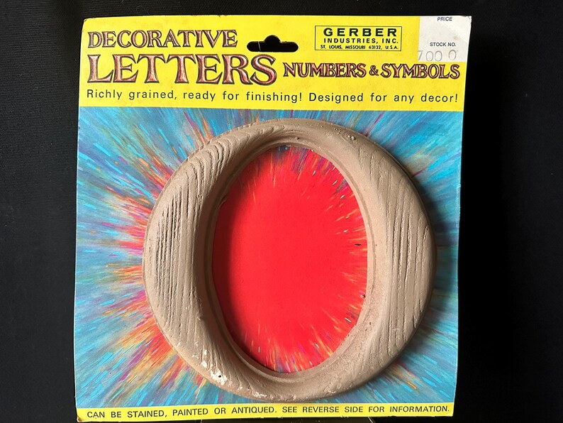 1970s Vintage MCM Decorative Letters From GERBER INDUSTRIES Wood Grain ...