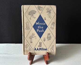 WINNIE L'ourson, 1943, par A. A. Milne, illustré par Ernest H. Shepard RARE couverture rigide vintage, 193e tirage