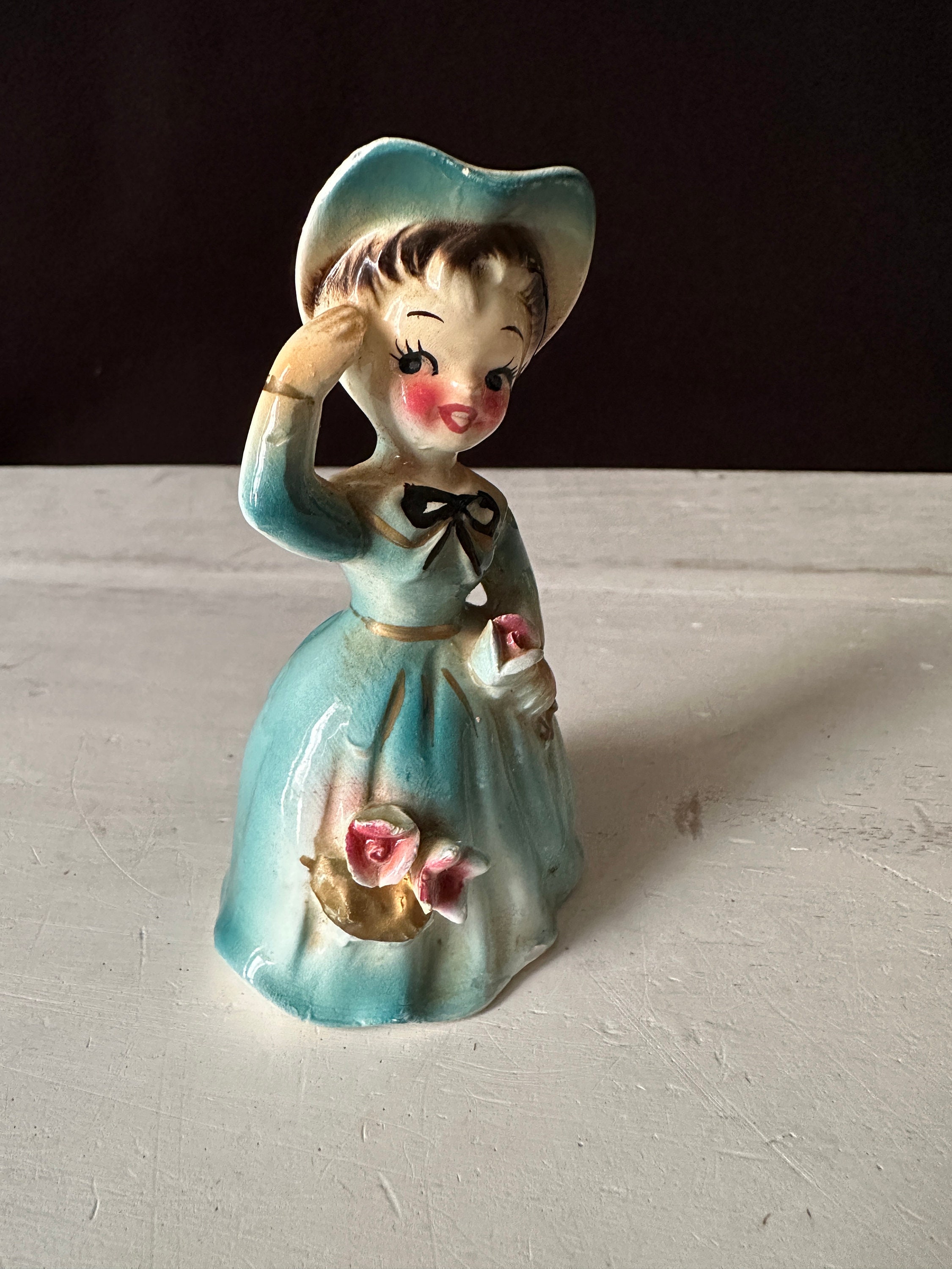 Retro Ront Vintage 1950s Porcelain Girl Figurine: Saluting Pose, Made in Japan - Etsy