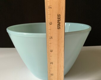 Fire King 8.5” Delphite Blue 3 Quart Mixing Bowl - Etsy